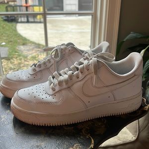White womans Airforce 1s